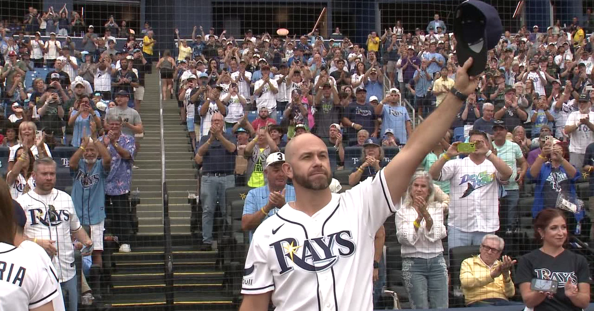 Tampa Bay Rays retire Evan Longoria's No. 3 jersey