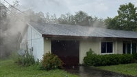 Lecanto home struck by lighting, smoke pours from garage: CCFR