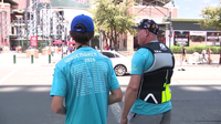 Dad visits Tropicana Field on 30-day MLB stadium tour honoring late son, promoting water safety