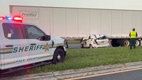Driver dead after car wedges under semi-truck in Winter Haven crash