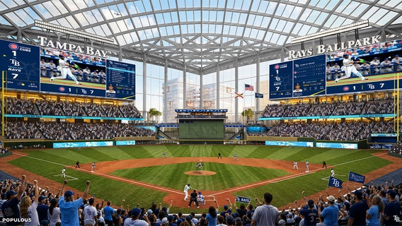 Tampa Bay Rays reveal first look inside proposed new stadium