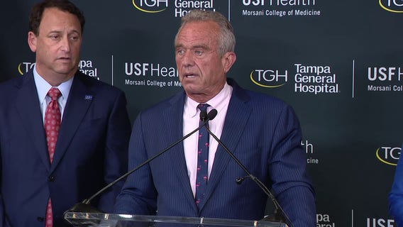 Robert F. Kennedy Jr. visits Tampa General Hospital to launch healthy food pledge