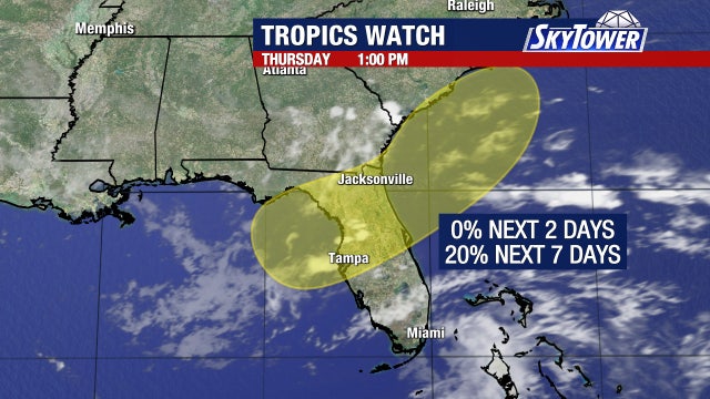 Will a tropical storm form in the Gulf this weekend?