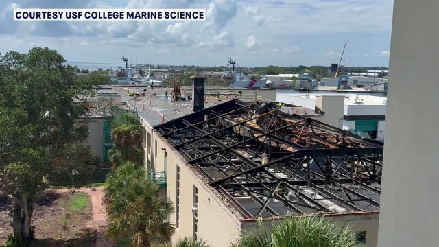 USF marine science fire: St. Pete recovery operations save vital scientific research despite heavy damage