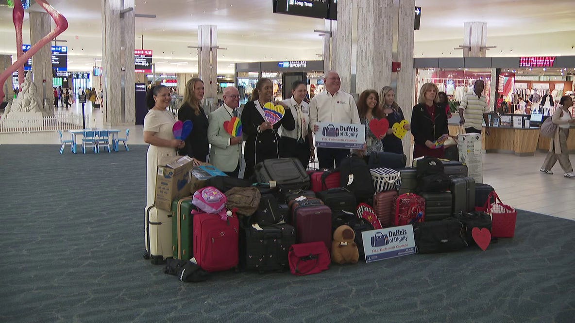 Tampa International Airport donates hundreds of unclaimed bags to foster kids