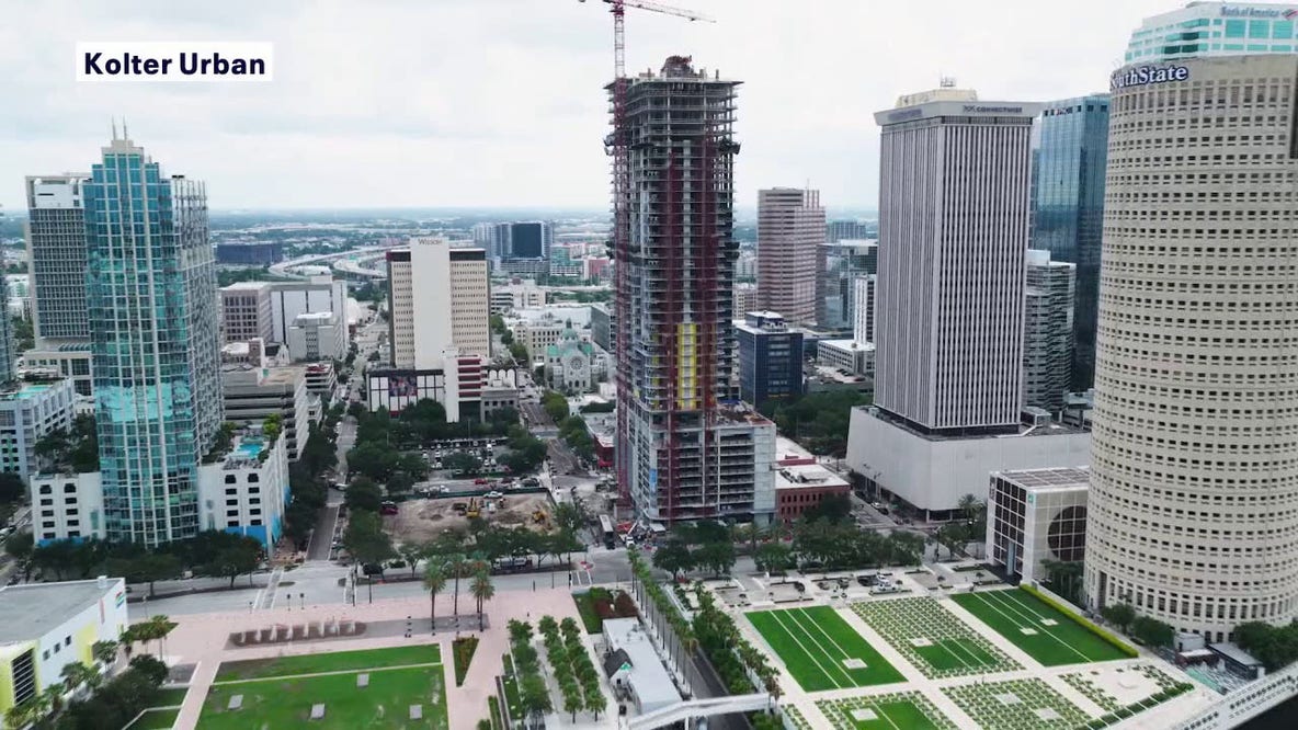 'One Tampa' tower: Downtown high-rise tops off at 42 stories