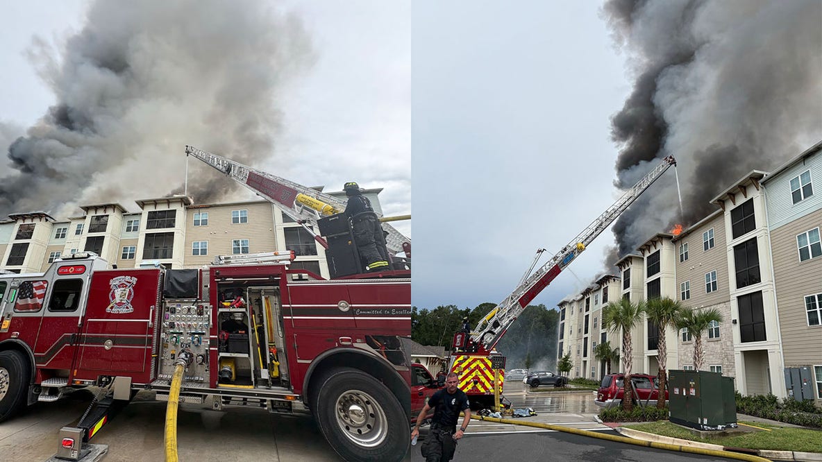 Firefighters battle massive apartment fire in Wesley Chapel: PCFR