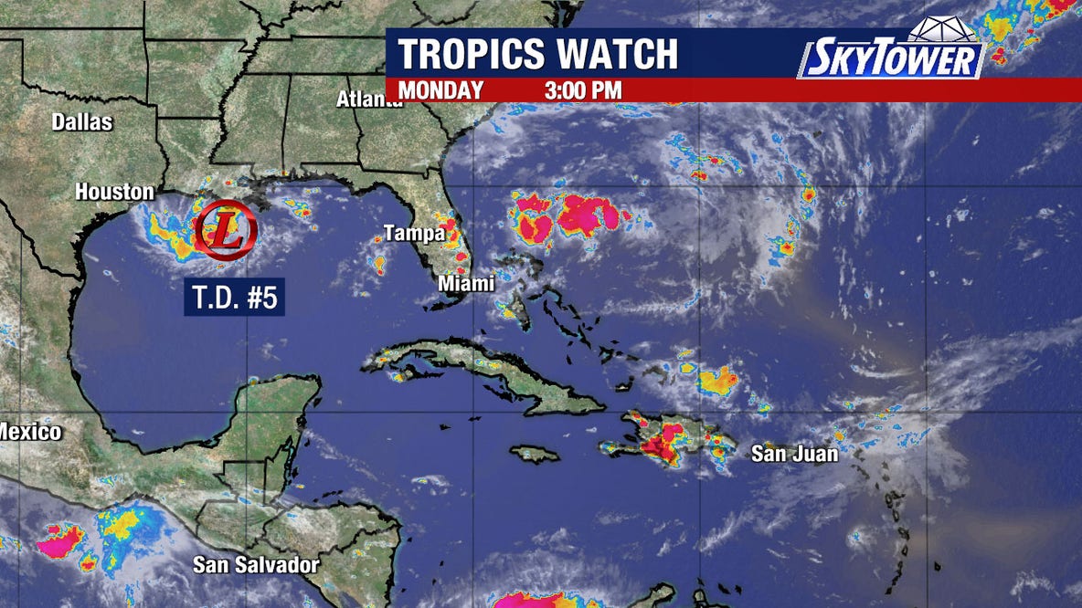 NHC: Tropical Depression 5 forms in Gulf; Dolly remnants to increase Florida rain chances