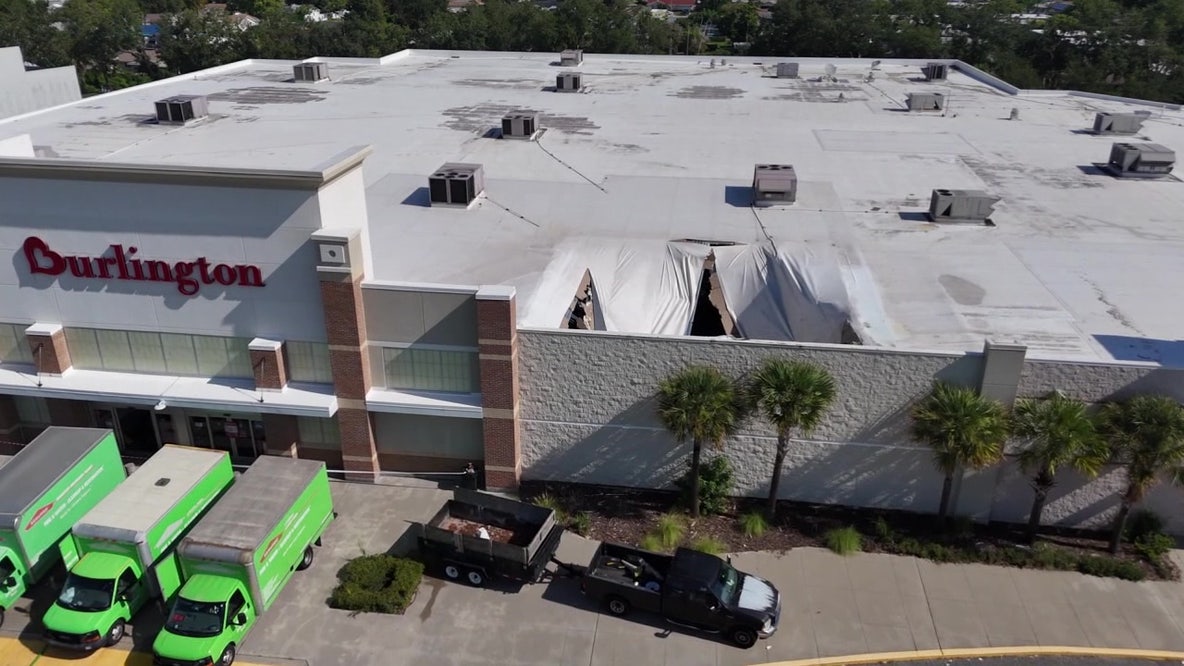Roof partially collapses at Port Richey Burlington store following heavy rain