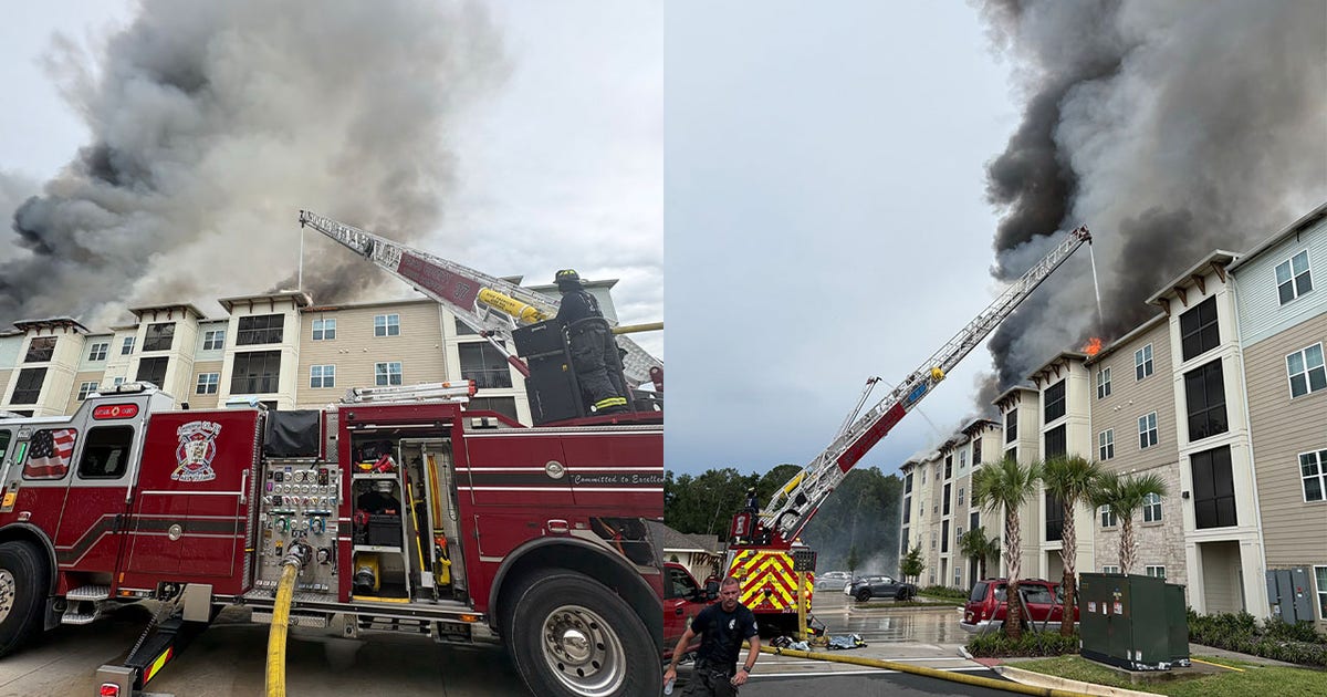 Massive Wesley Chapel apartment fire leaves about 400 displaced