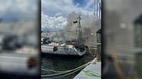 Two boats catch fire at Davis Islands Yacht Club in Tampa