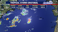 Tropical Storm Cristobal forms in Atlantic
