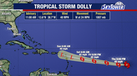 Tropical Storm Dolly forms in the Atlantic, 4th storm of the season