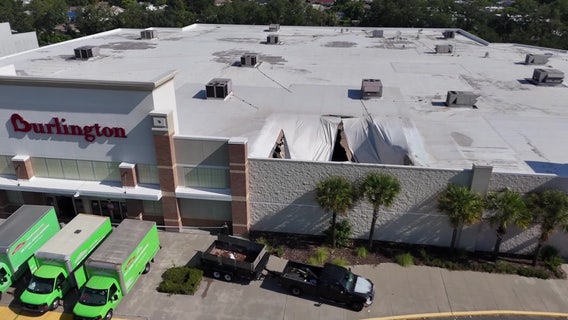 Roof partially collapses at Port Richey Burlington store following heavy rain