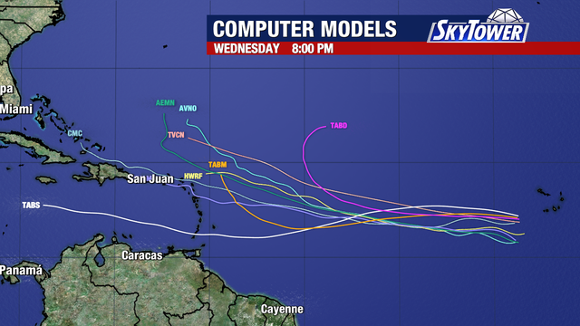 Invest 96L tracks west in Atlantic as forecast remains uncertain