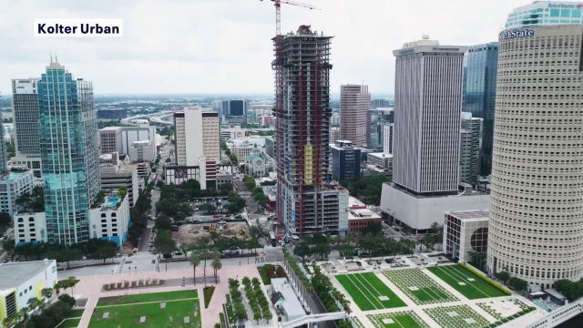 'One Tampa' tower: Downtown high-rise tops off at 42 stories