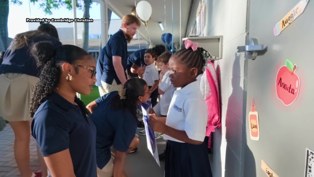First graders find senior friends at Cambridge Christian’s First Chapel