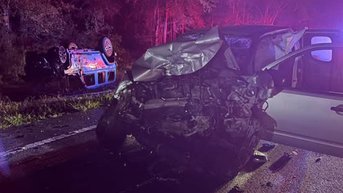 2 hospitalized after fiery crash in Hernando County: HCFR