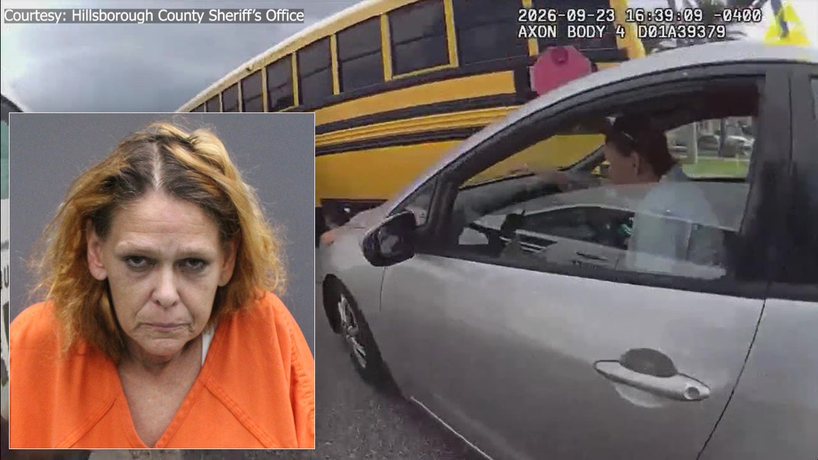 Video: Woman with meth, pipe bomb bolts from Hillsborough deputies, hits school bus fill of kids