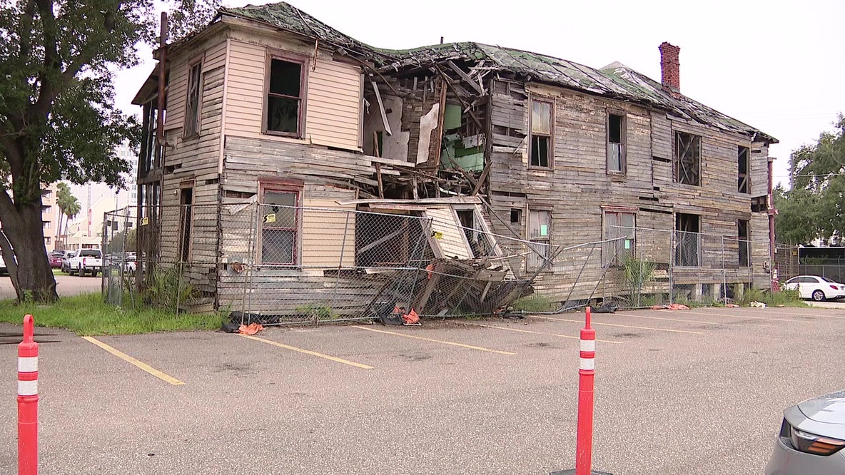 Historic Jackson House in Tampa partially collapses, concerns grow about landmark's future