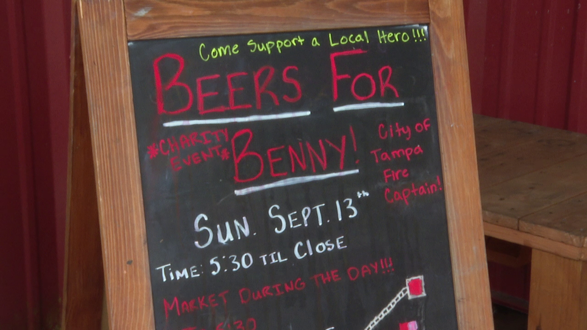 Tampa firefighters rally around captain recovering from medical emergency