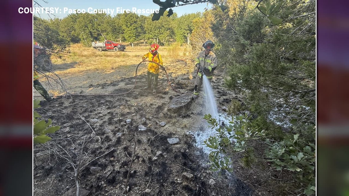 Pasco firefighters return home after extended deployment to Texas wildfires
