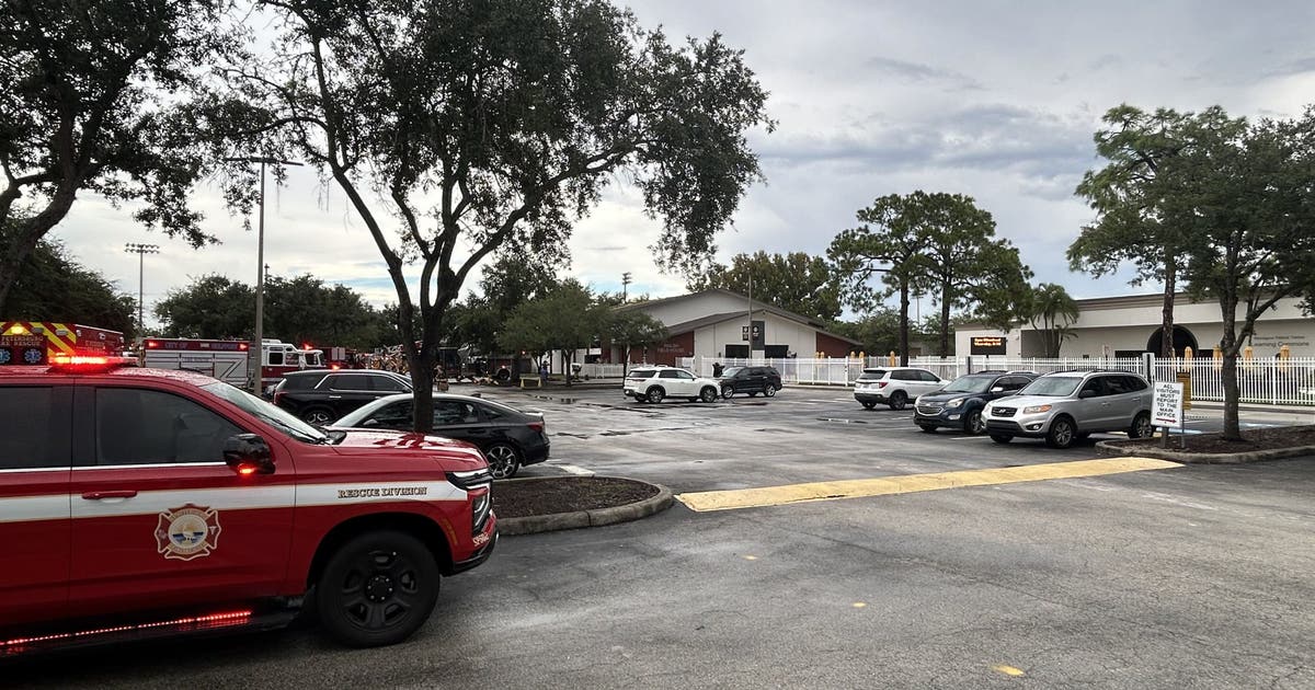 Lightning strikes St. Petersburg Catholic High School gym