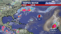 Tropical Storm Gonzalo forms off Africa as Fay spins in Atlantic and Pacific stays active
