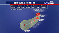 Tropical Storm Fay forms in Atlantic, unlikely to become hurricane
