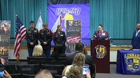 Three Lennard High School JROTC cadets honored after saving stabbed student near school