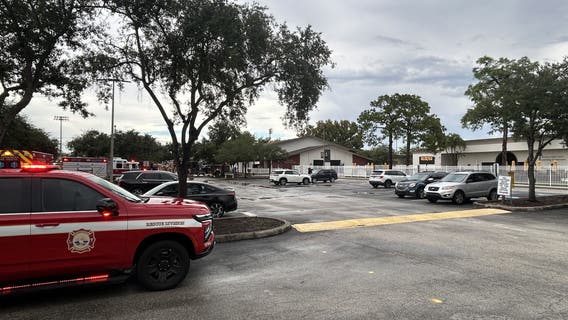 Lightning strikes St. Petersburg Catholic High School gym
