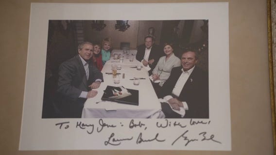 Former Florida governor treasures signed presidential menu from Sept. 10, 2001