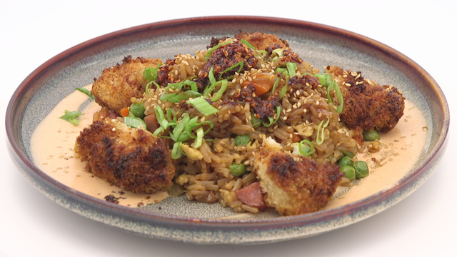 Air-Fryer Fried Chicken Fried Rice