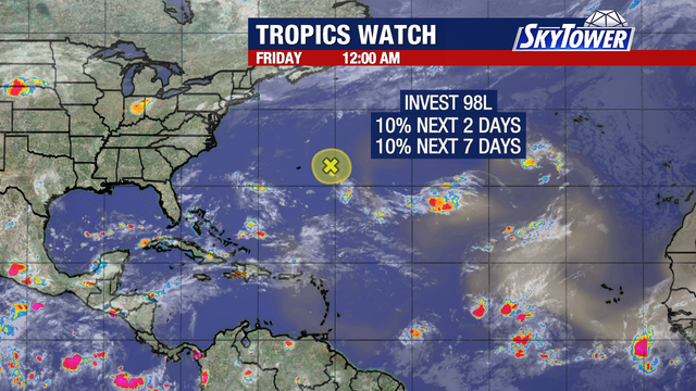 Tropical disturbance struggles in Atlantic as quiet hurricane season continues