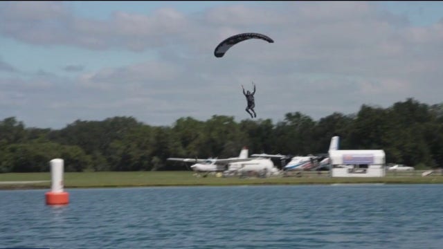 Skydivers compete for national titles over the water in Zephyrhills