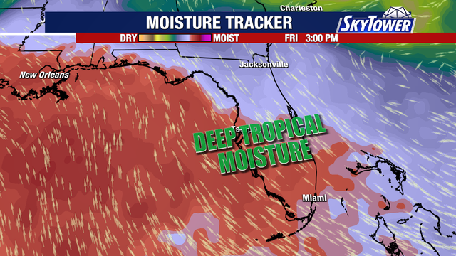 Tampa rain chances increase as weather pattern shifts