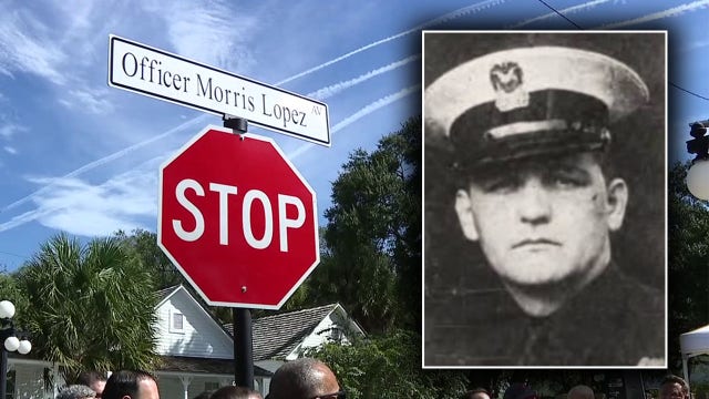 Ybor City intersection named after Tampa police officer killed in line of duty 77 years ago