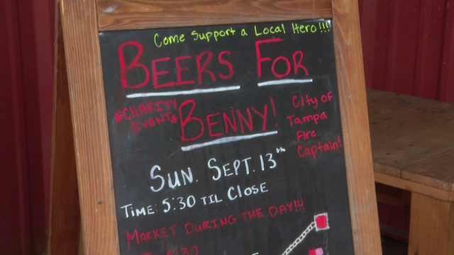 Tampa firefighters rally around captain recovering from medical emergency