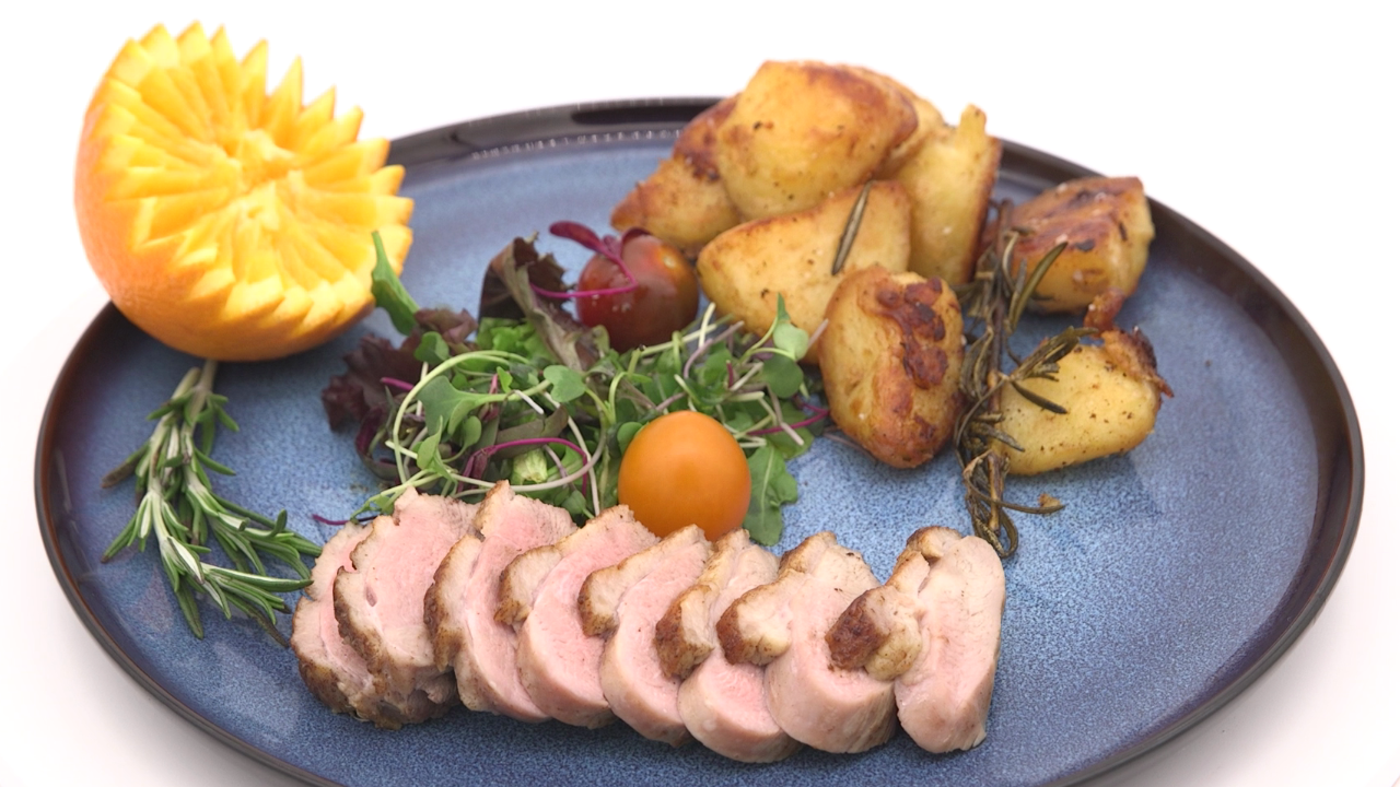 Duck Breast with Rosemary Potatoes