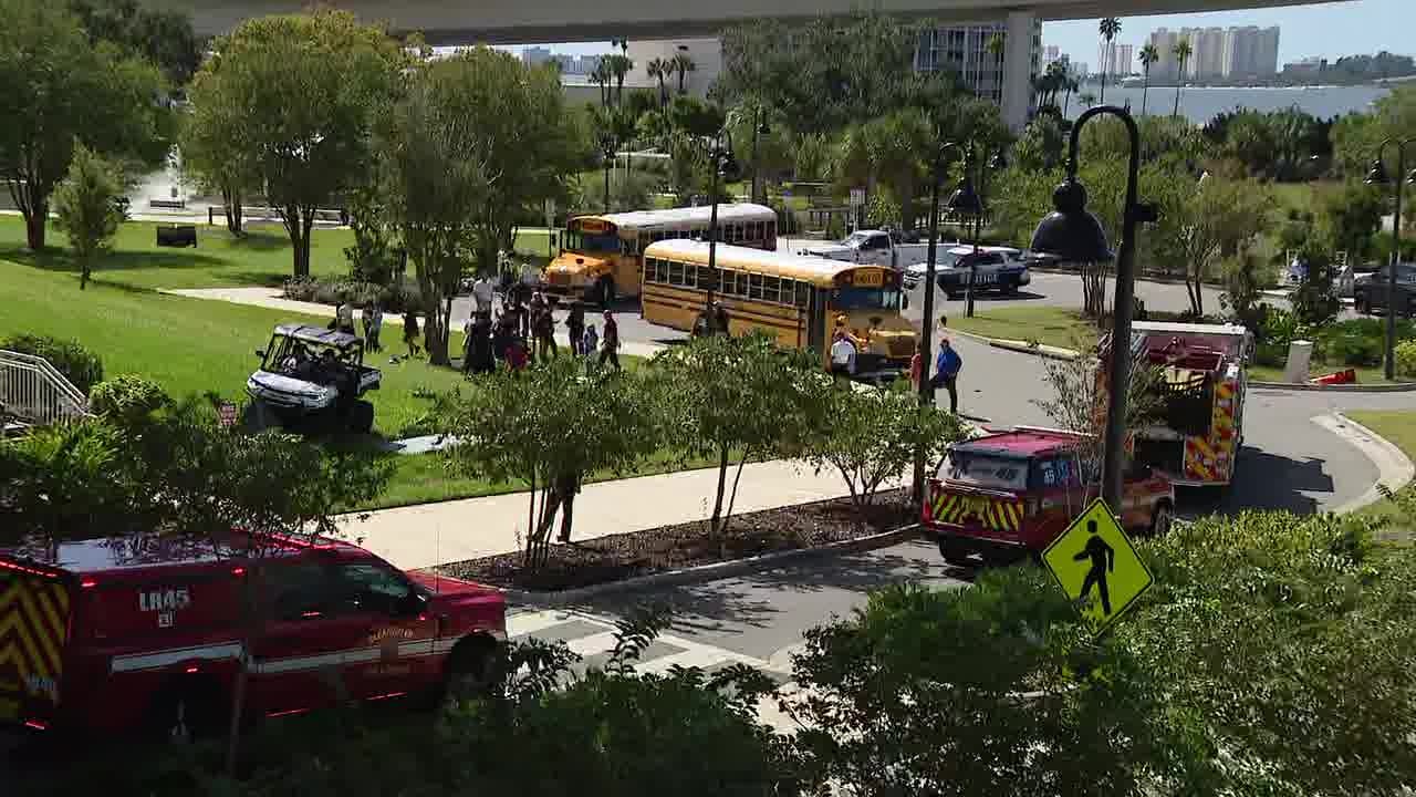 Pinellas County school bus crash: 7 students hurt in Clearwater