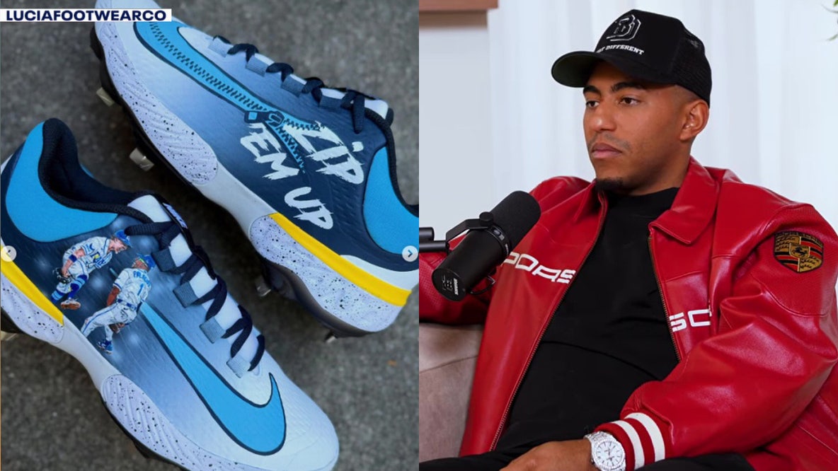 Tampa Bay Rays' Richie Palacios unveils custom World Series cleats