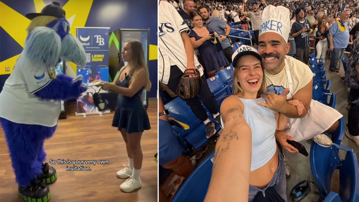 Tampa Bay Rays wedding: Bay Area couple invites Raymond to baseball-themed ceremony