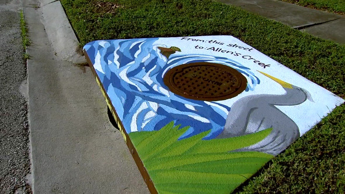 Artists transform Tampa storm drains into public art to help keep litter out of Tampa Bay