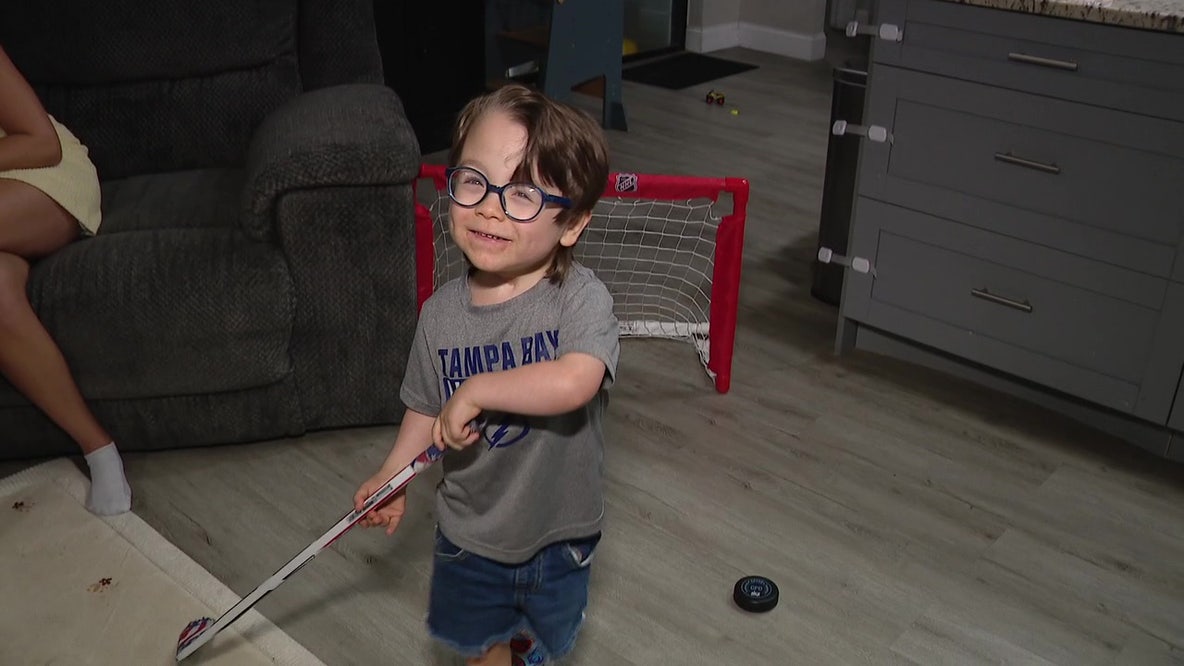 Tampa Bay Lightning: 3-year-old fan attends first game after 16 months in hospital