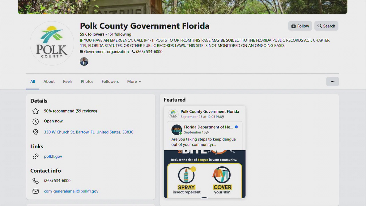 Polk County commissioners unanimously vote to turn off comments on government social media pages