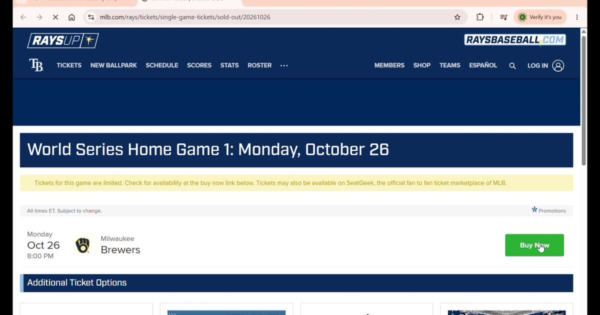 World Series tickets: What Rays fans should know about resale guarantees