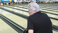 Two Florida centenarians meet on the bowling lanes to celebrate milestone birthday