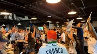 Fans pack Tropicana Field for postseason watch party as Rays advance to ALCS