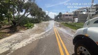 Coastal flooding closes Manasota Key Road in Sarasota County