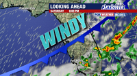 Cold front to increase rain chances and bring gusty winds Saturday